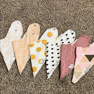 Copper Pearl Assorted Baby Bandana Bibs Set